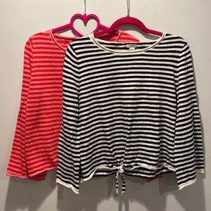 Two J crew tops- Small/Medium